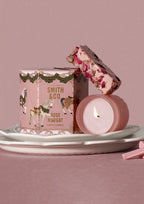 Smith & Co Festive Candle Rose Nougat 80g