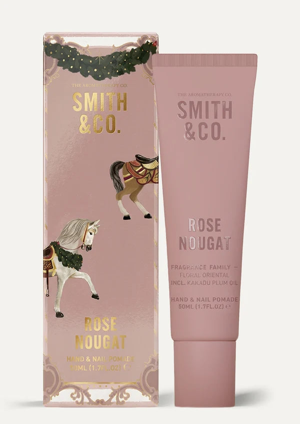 Smith & Co Festive Hand & Nail Pomade Rose Nougat 50ml
