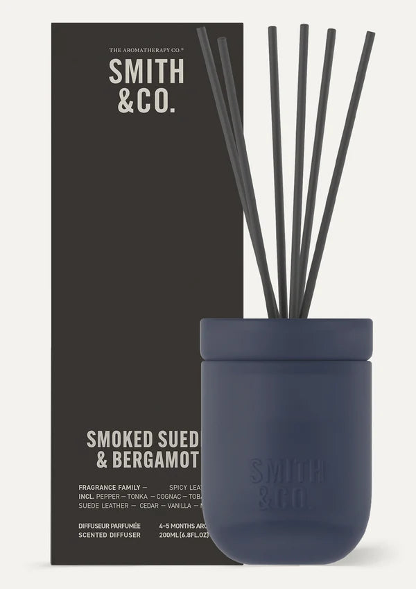 Smith & Co Smoked Suede & Bergamont Diffuser 200ml