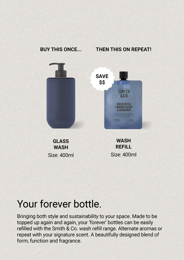 Smith & Co Smoked Suede Hand Body Wash Refill 400ml