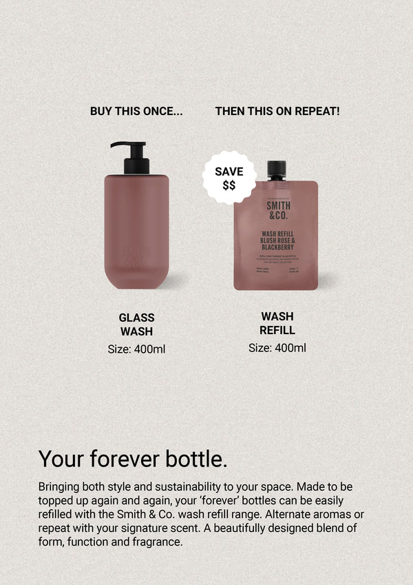 Smith & Co Hand Body Wash Refill Blush Rose & Blackberry