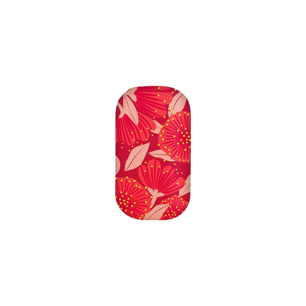 Bright Botanical Red Pohutukawa Trinket Box