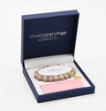 Tree of Life Gold Charm Bracelet Pink Matrix