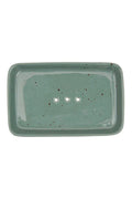 Pottery Green Rectangle Soap Dish