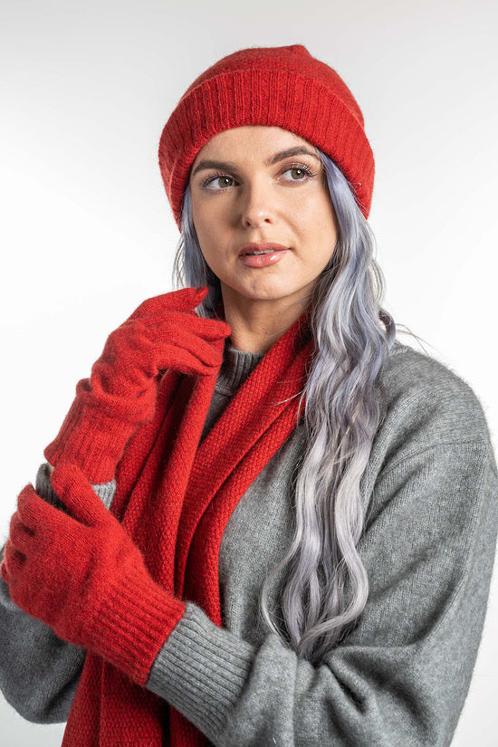 Uni Sex Possum Merino Moss Stitch Assorted Colours