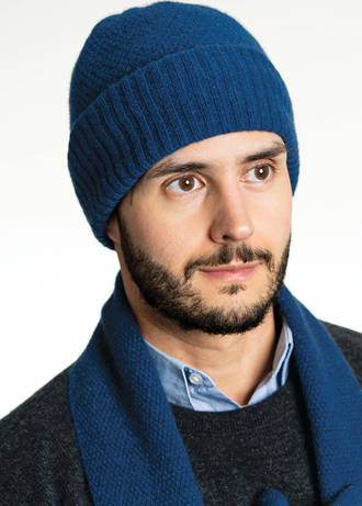 Uni Sex Possum Merino Moss Stitch Assorted Colours