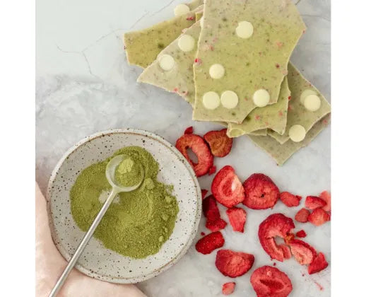 Remarkable Chocolate Bark Strawberry Matcha