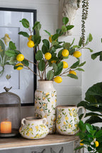 Lemon & Leaves Vase 2904