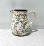 Green Floral Ceramic Jug Green 3015