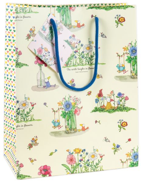 Earth Laughs Flower Large Gift Bag