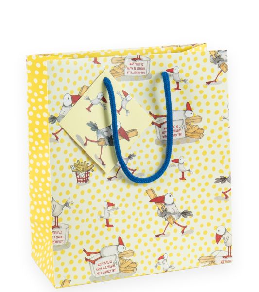 Happy Seagulls Medium Gift Bag
