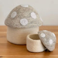 Toadstool Trinket Box Mini Oat