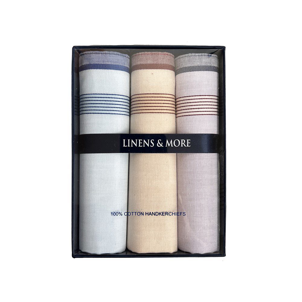 Tonal Striped Mens Hankerchiefs