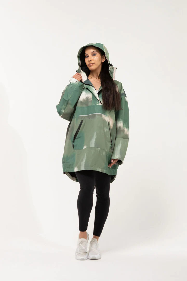 Olive Mist Waterproof Unisex Anorak