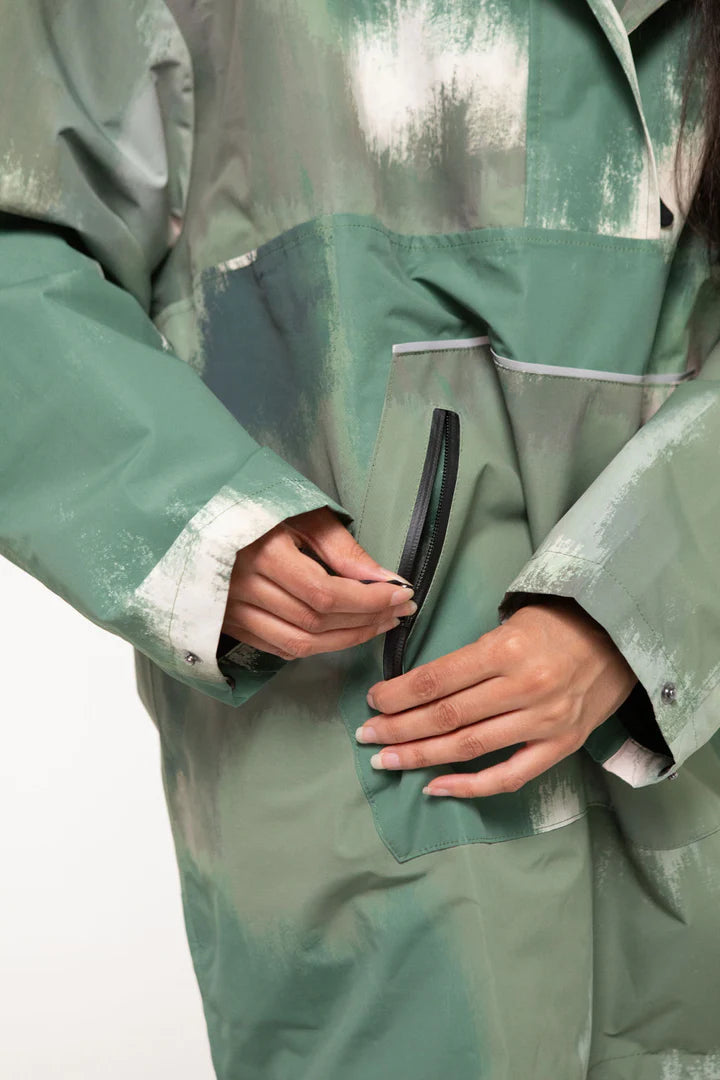 Olive Mist Waterproof Unisex Anorak