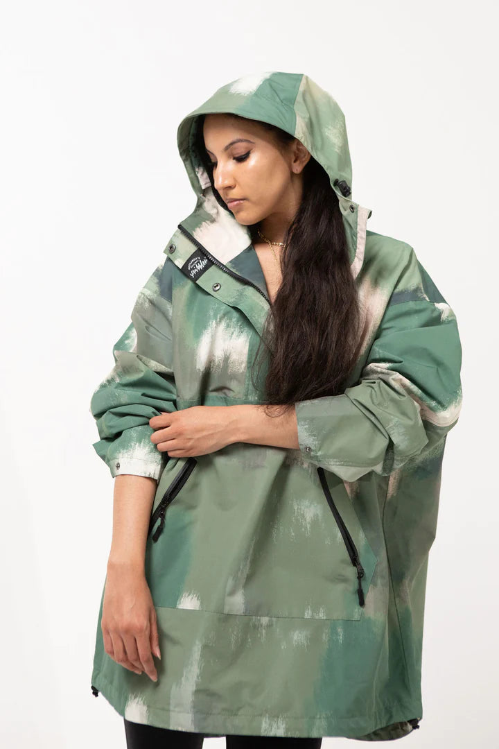 Olive Mist Waterproof Unisex Anorak