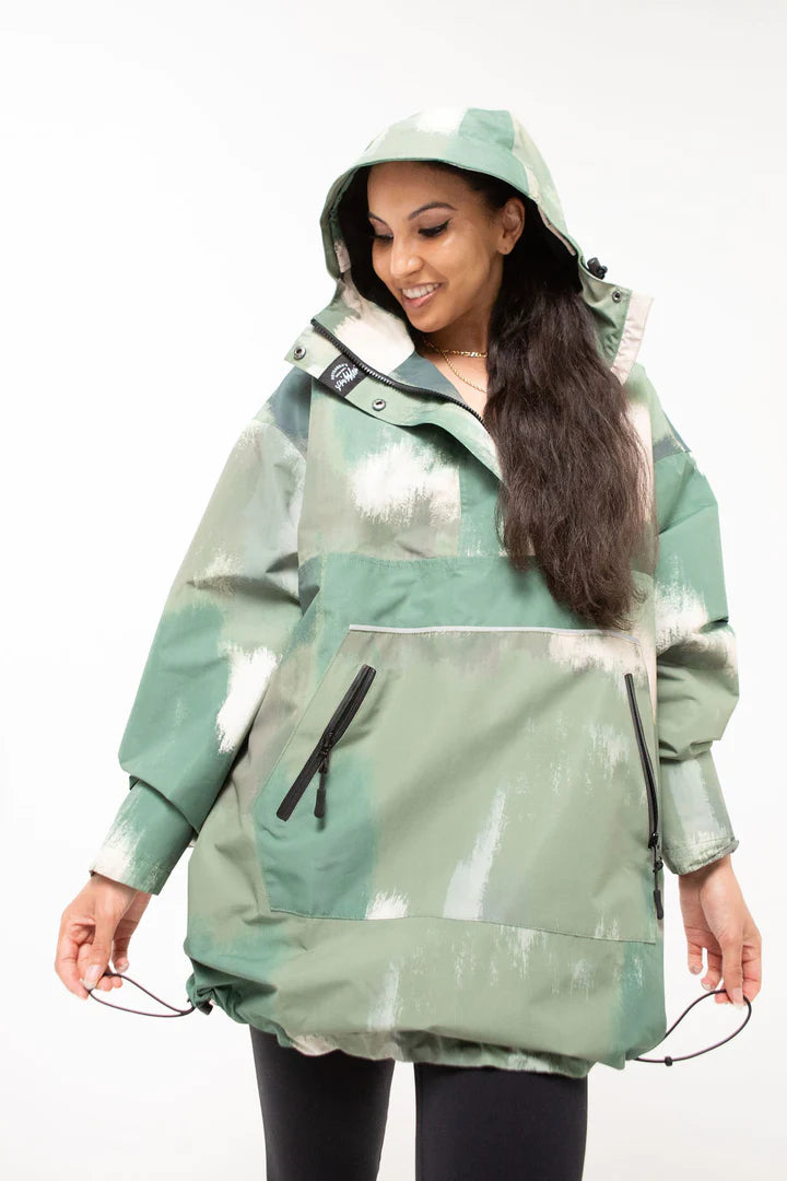 Olive Mist Waterproof Unisex Anorak