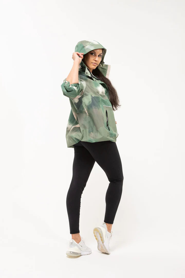 Olive Mist Waterproof Unisex Anorak