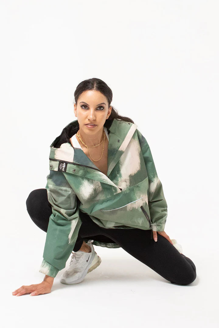 Olive Mist Waterproof Unisex Anorak