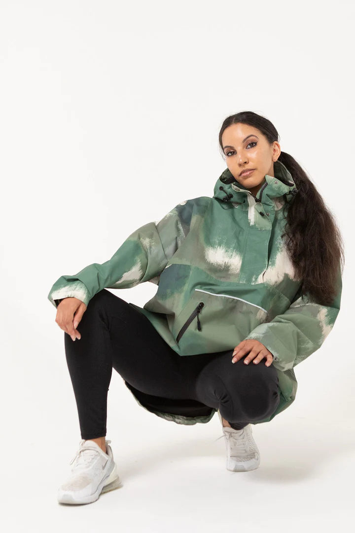 Olive Mist Waterproof Unisex Anorak