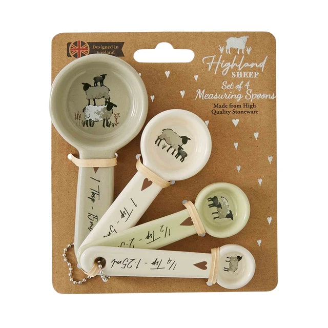 Highland Sheep Set of 4 Measuring Spoons