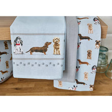 Load image into Gallery viewer, Curious Dogs Tea Towel 3pack