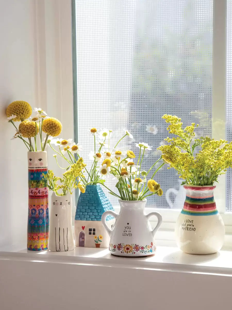 Folk Friend Bud Vase Folk Lady
