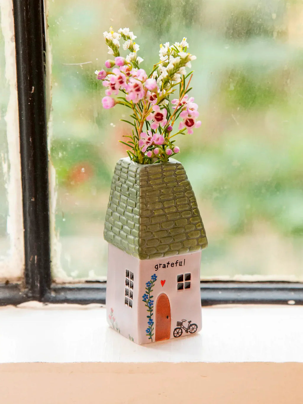 Cottage Bud Vase Grateful