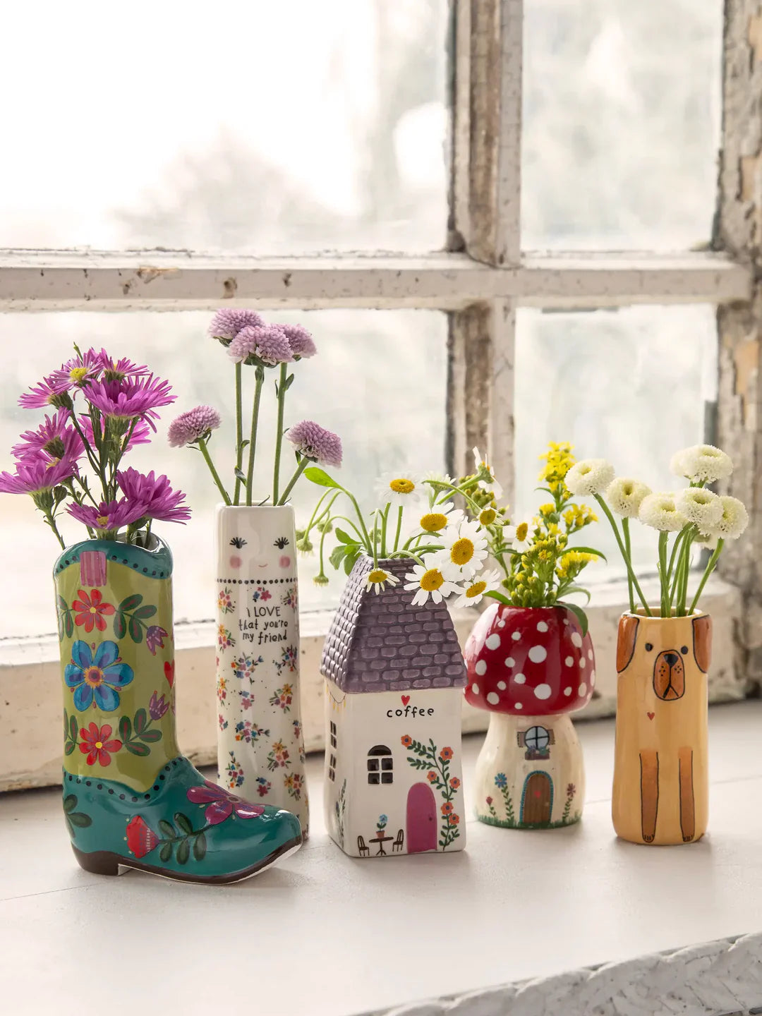 Folk Friend Bud Vase I Love Friend