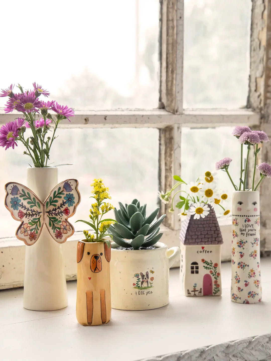 Butterfly Bud Vase Butterfly Large