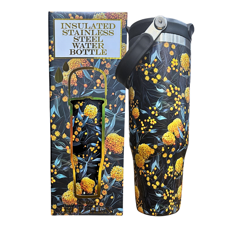 Golden Wattle Water Bottle Large