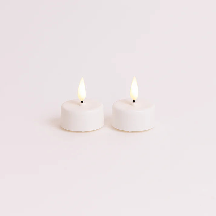 6Pack White Tealight Candles with Timer