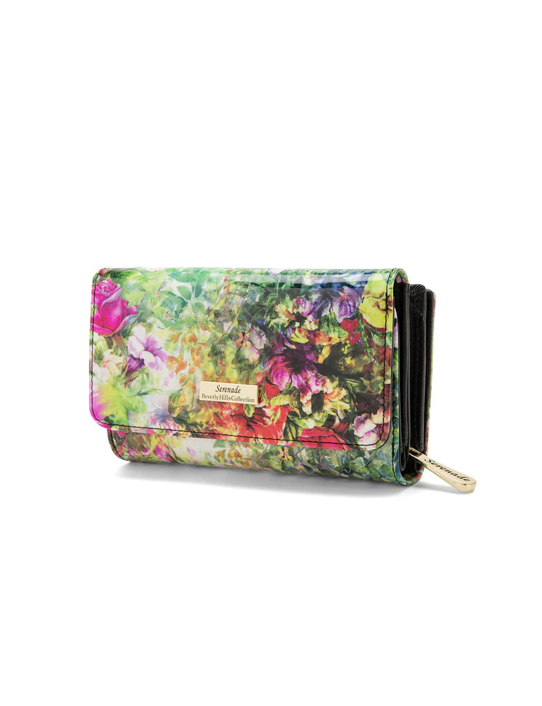 Fiore Medium Patent Leather Wallet RFID