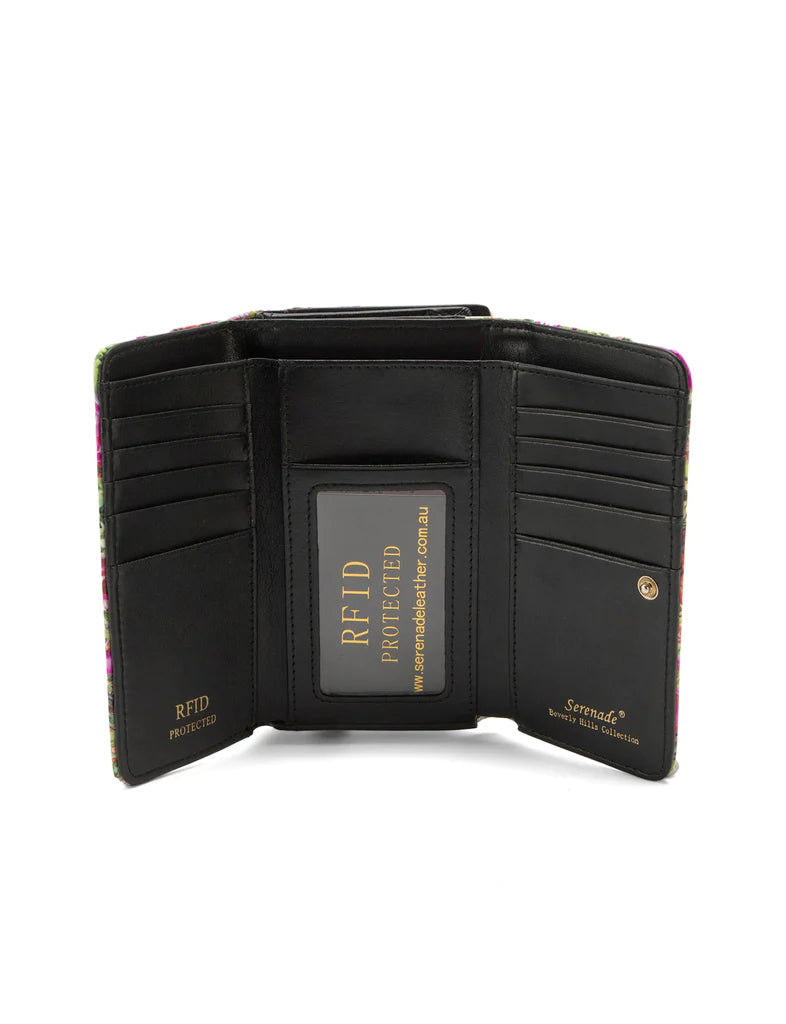 Fiore Medium Patent Leather Wallet RFID