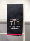Wine O'Clock Tea Towel