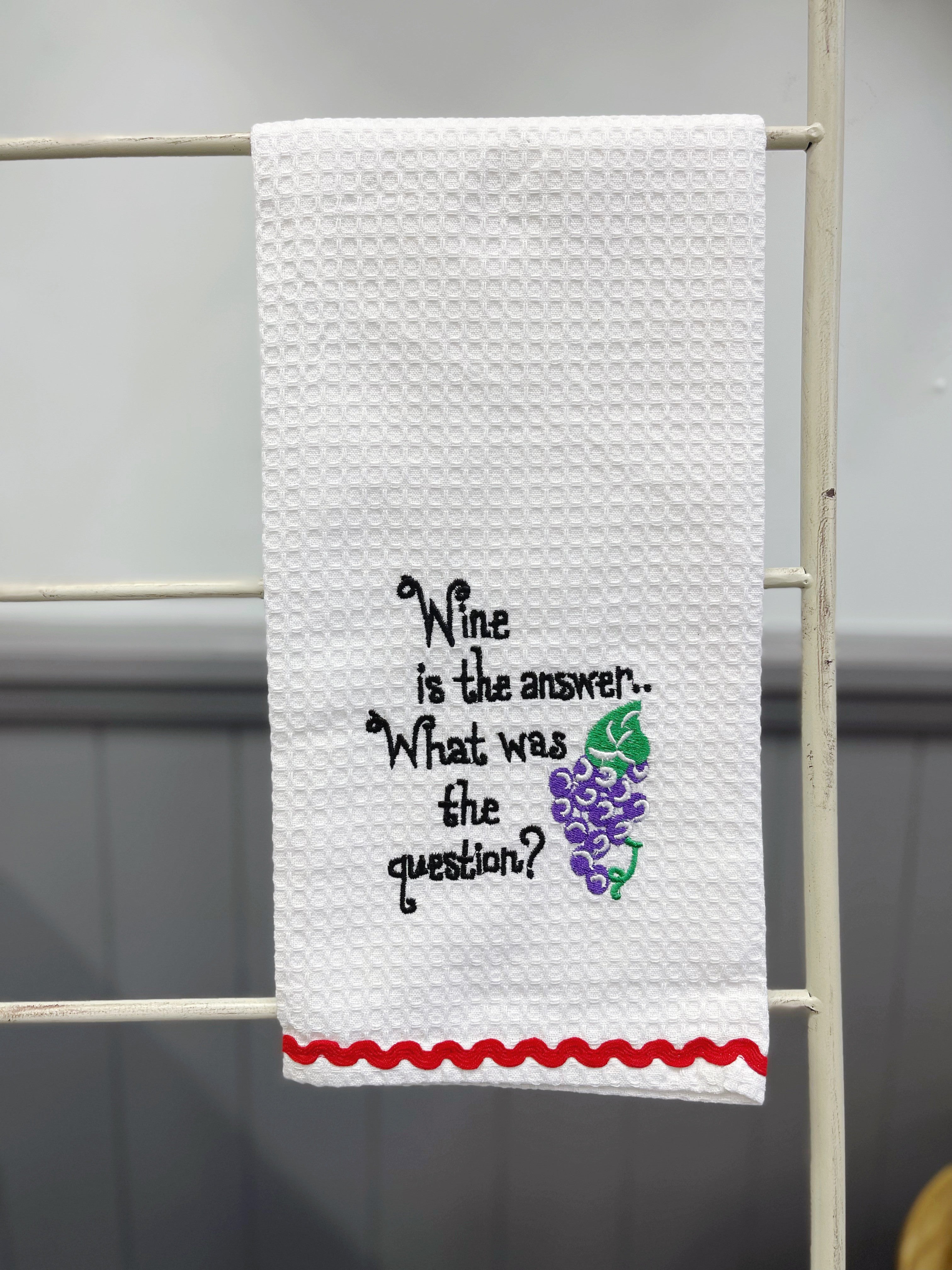 Wine Question Tea Towel