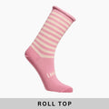 Meringue Merino Wool Roll Top Crew Socks Woman 5-7