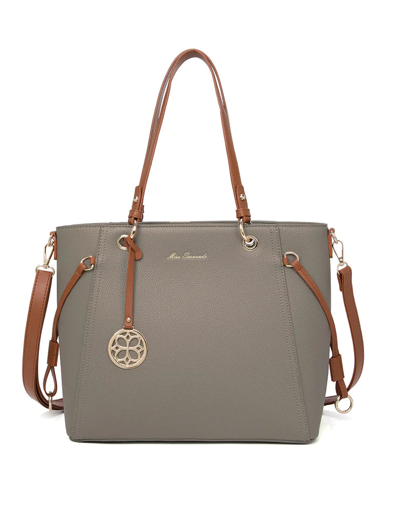 Mushroom hazel Vegan 2 Tone Work Bag