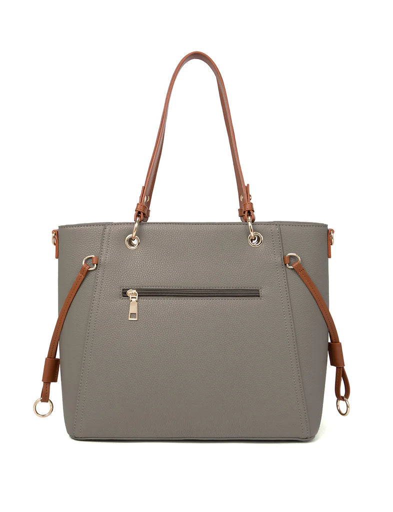 Mushroom hazel Vegan 2 Tone Work Bag