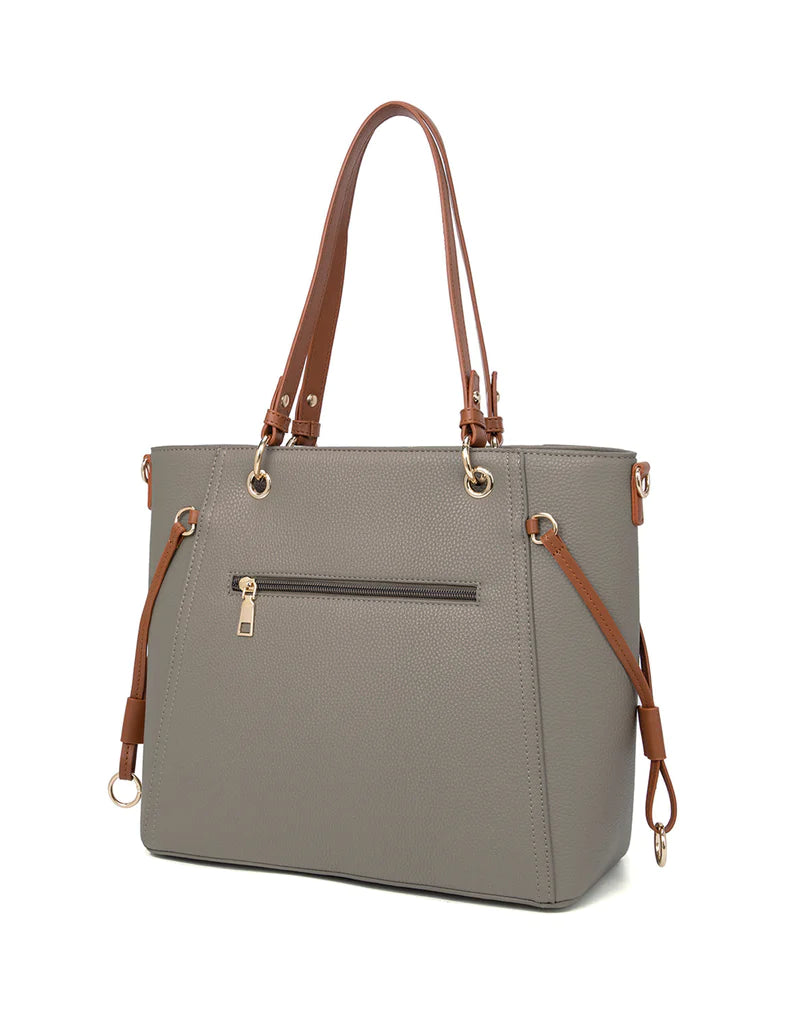 Mushroom hazel Vegan 2 Tone Work Bag