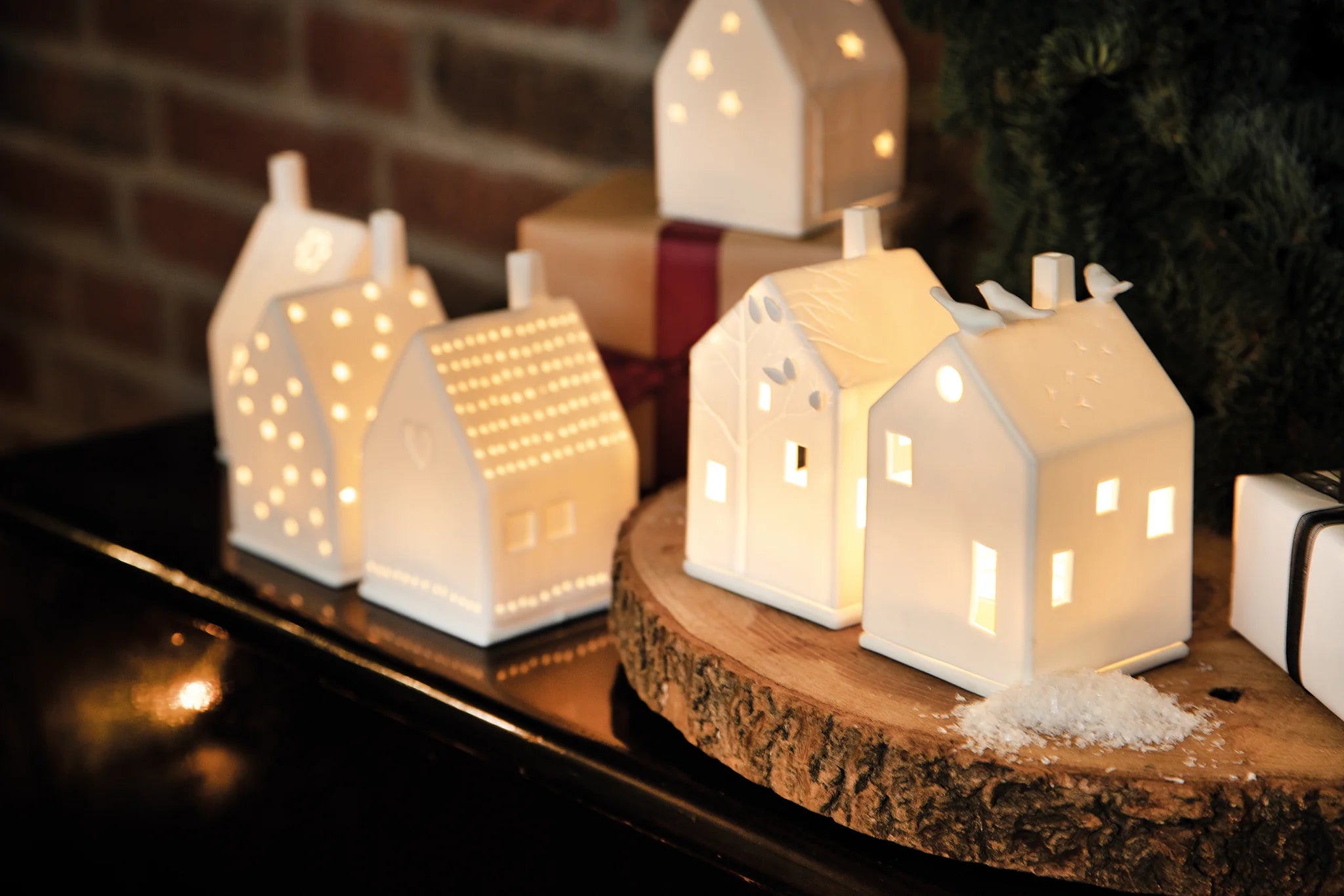 Tree Porcelain Tealight House