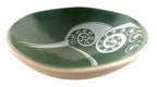 Gc Kiwi White on Green Porcelain 7cm Bowl