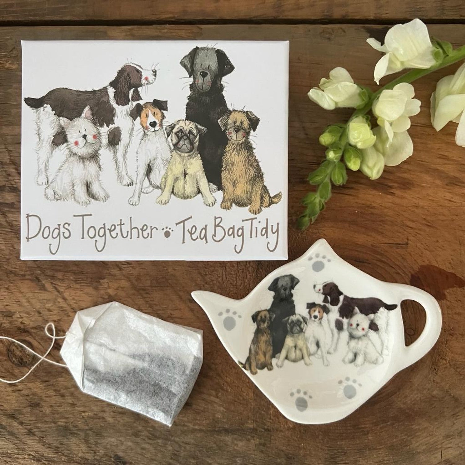 Delightful Dogs Tea Bag Tidy