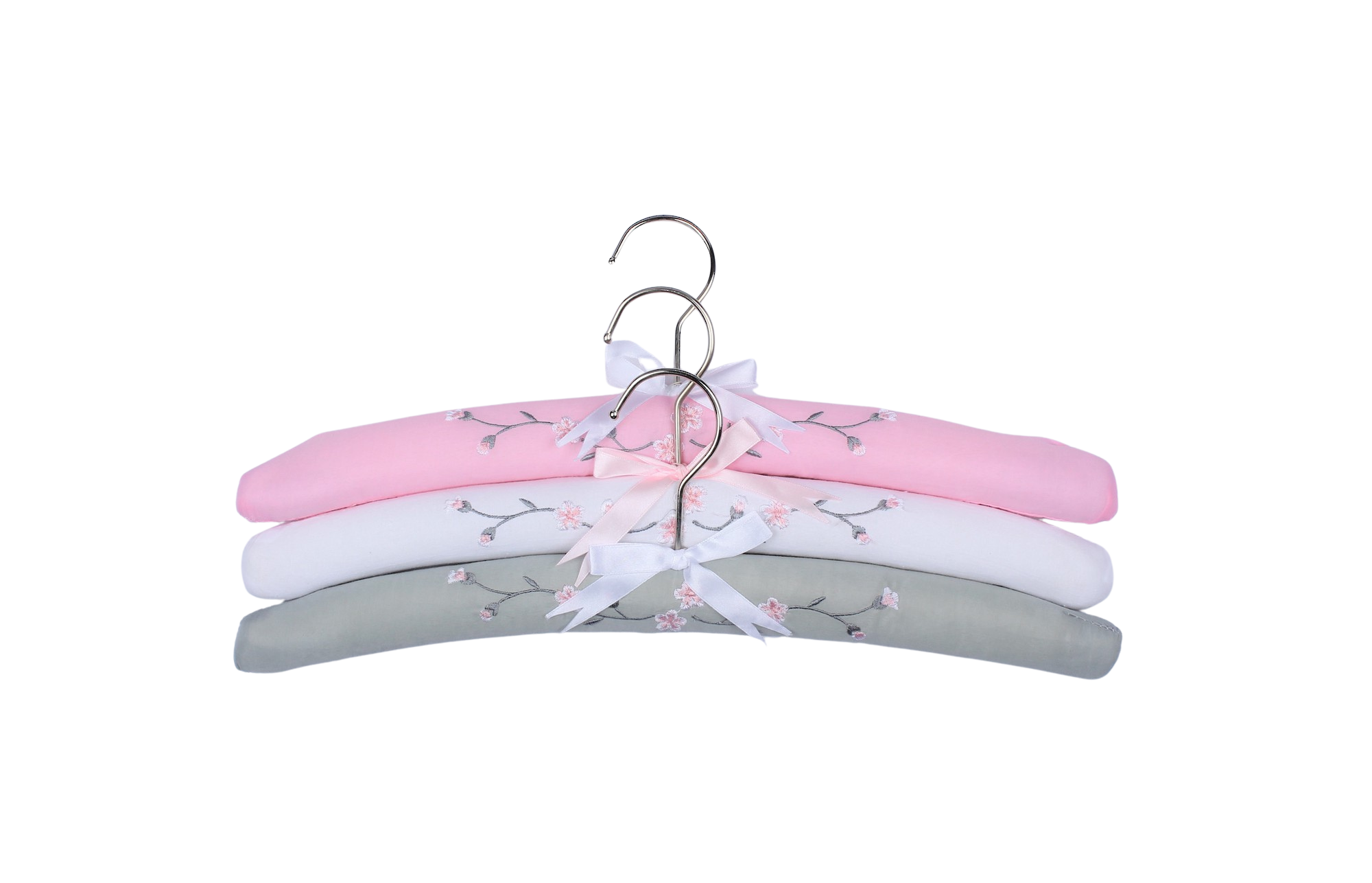 Embroidered Hanger Magnolia 3pk