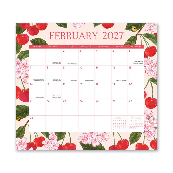 Fruit & Flora 2027 Magnetic Monthly Pad