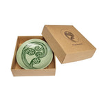 Ponga Frond 3 Dk Green on Light Green 10cm Porcelain Bowl