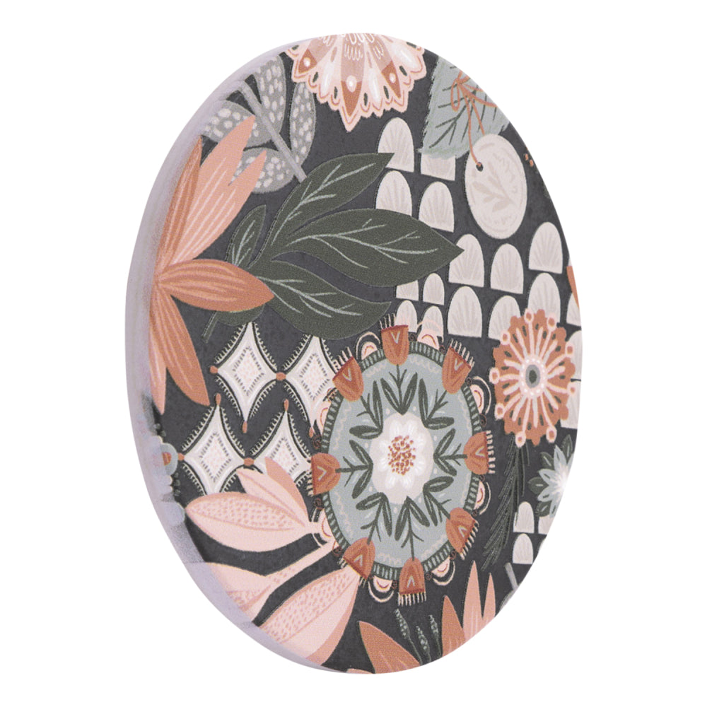 Amber Garden Collage Ceramic Coaster
