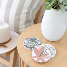 Load image into Gallery viewer, Amber Garden Collage Ceramic Coaster
