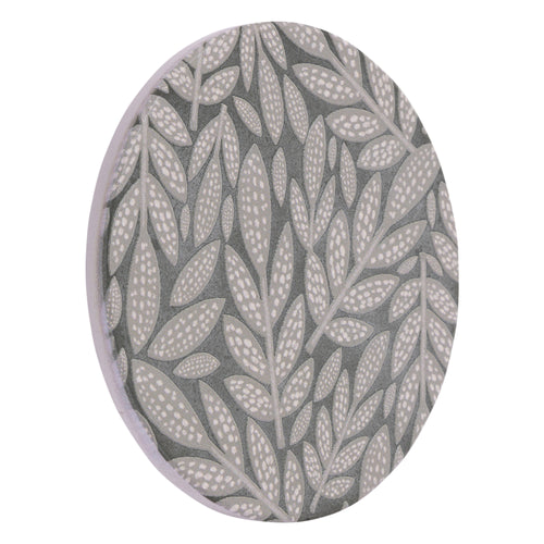 Amber Garden Leaves Ceramic Coaster