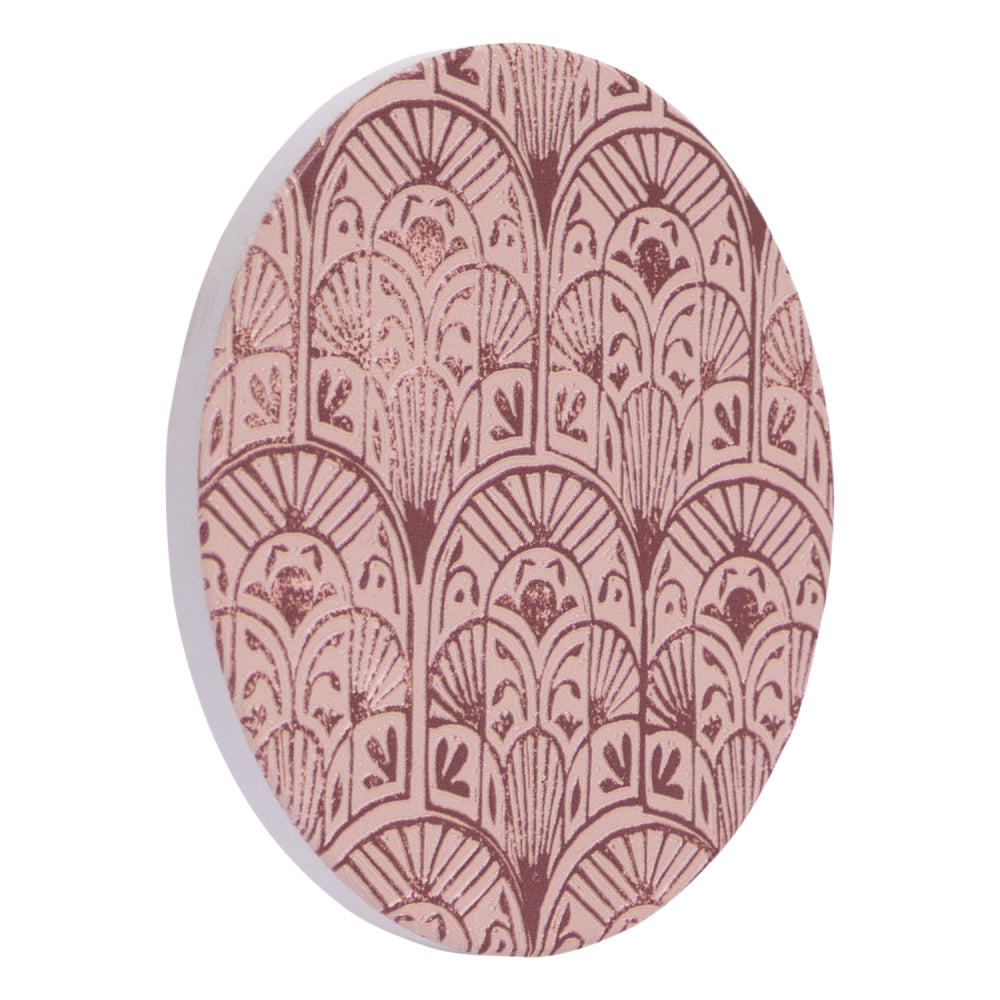 Amber Garden Pattern Ceramic Coaster